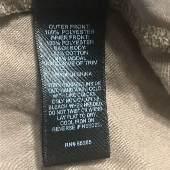 Express Tan Sequin Front Tank Top Size S - Picture 10 of 10